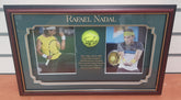 RAFAEL NADAL - ALL STARS MEMROBILIA - SIGNED TENNIS BALL IN FRAME
